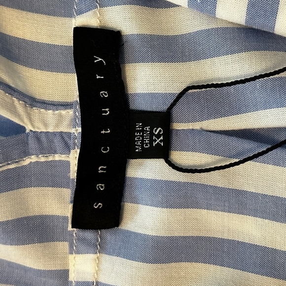 Sanctuary Tie Back Boyfriend Top, NWT, Sz XSmall - Picture 4 of 6